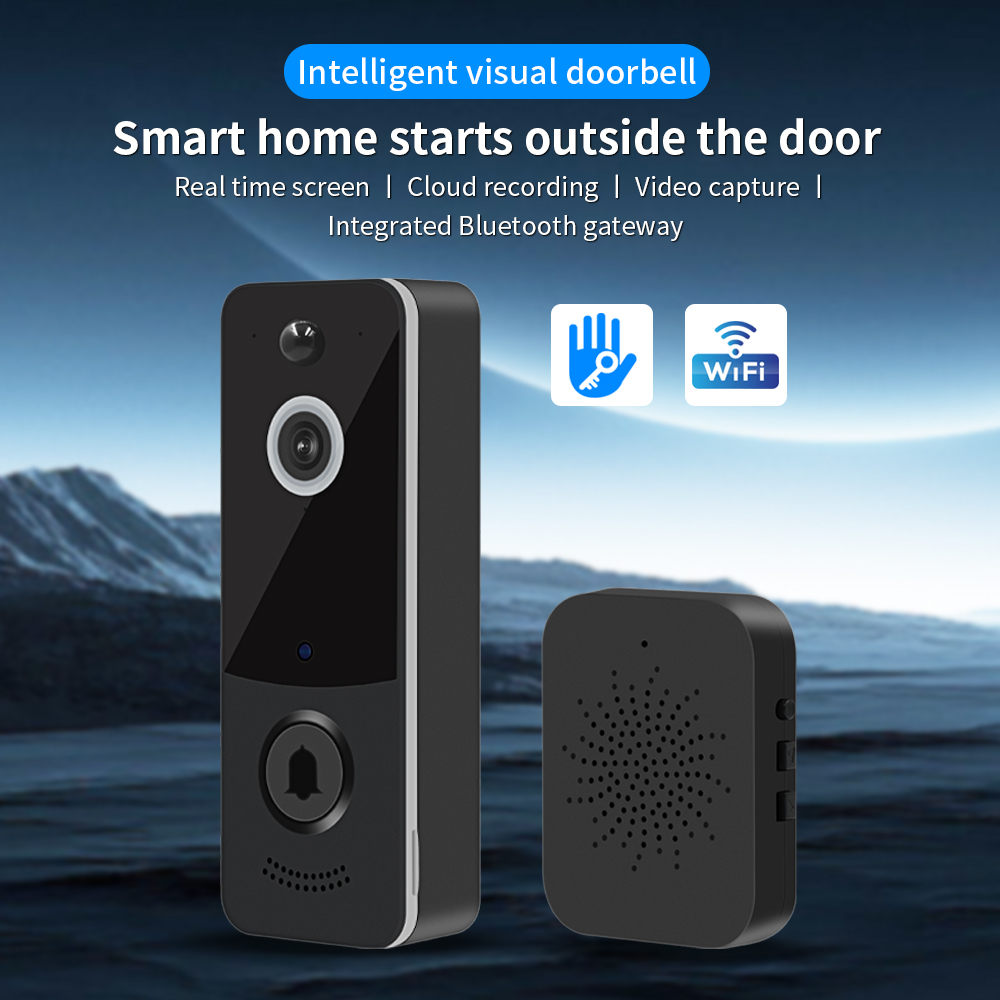 Home Security Tech - 1080P WIFI Video Deurbel TTLOCK App