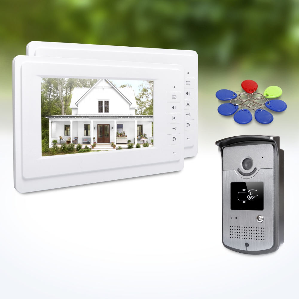 Home Security Video - 1 buitencamera 2 binnenmonitoren 7 inch