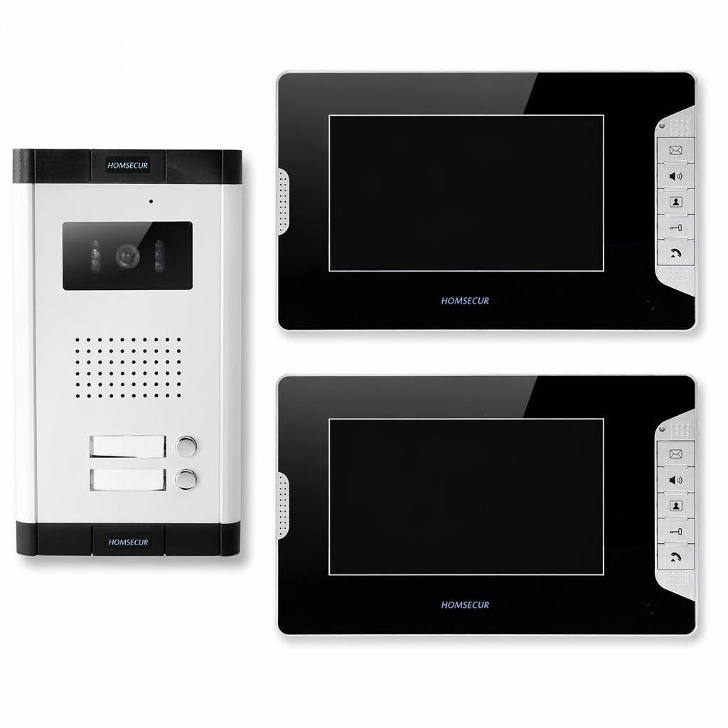 Home Security Video - 4-draads 2-familie video deurtelefoon intercomsysteem 7