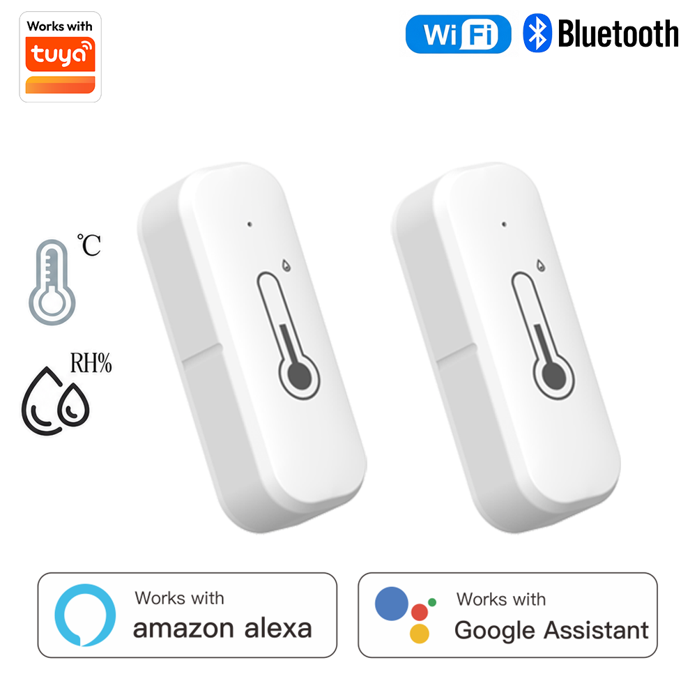 Home Security Alexa - Tuya temperatuur- en vochtigheidssensor Wi-Fi Bluetooth-connectiviteit