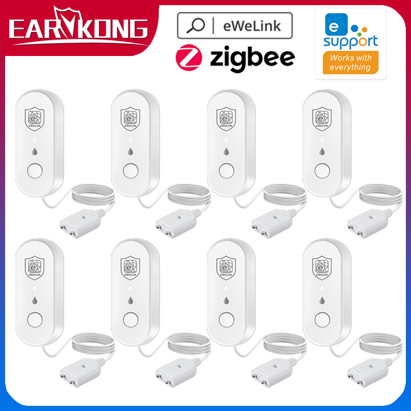 Home Security Alexa - EWelink Zigbee Waterlekkagesensor Waterniveaudetector Thuis Keuken