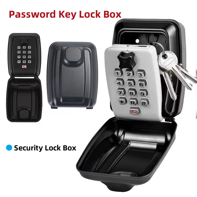 Home Security Key Box - Wachtwoord Key Lock Box Waterdicht wandgemonteerd