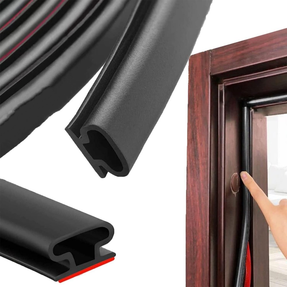 Home Security Front Door - 6-15M Geluidsdichte Deur Raam Afdichting Strip