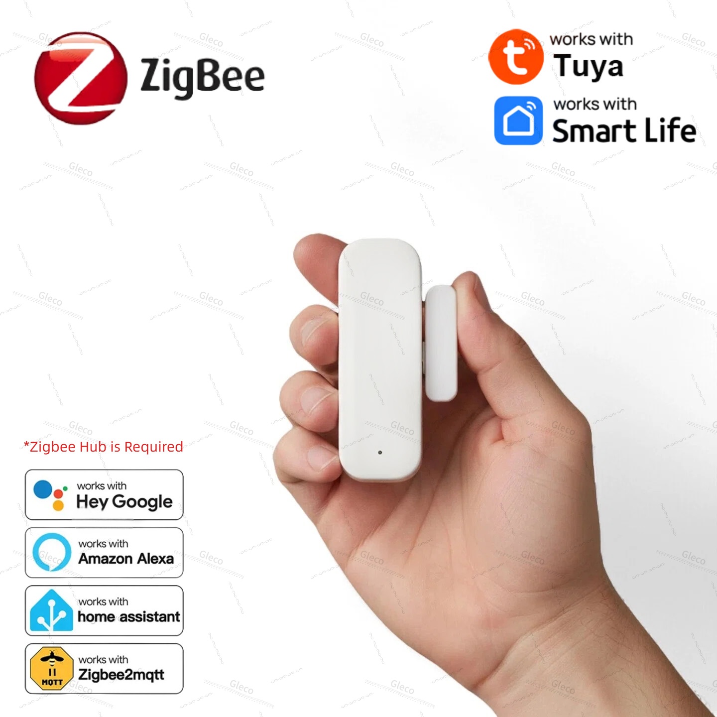 Home Security Alexa - Tuya Zigbee Deur Raam Sensor Alarm