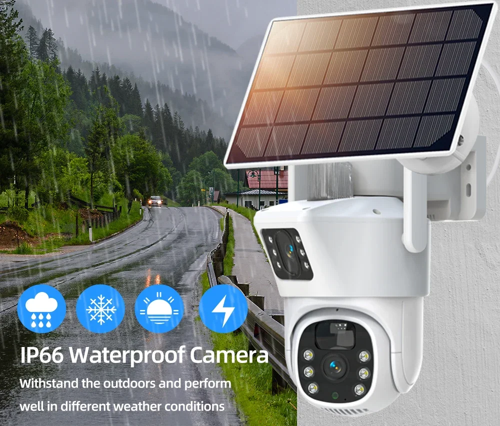 4K 8mp Dual Lens Wifi Solar Cc - Home Security Monitoring System recensie en prijs