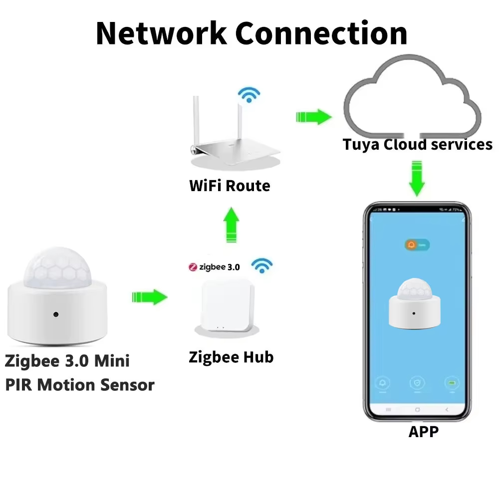 Zigbee Mini PIR Bewegingssenso - Home Security Alexa recensie en prijs