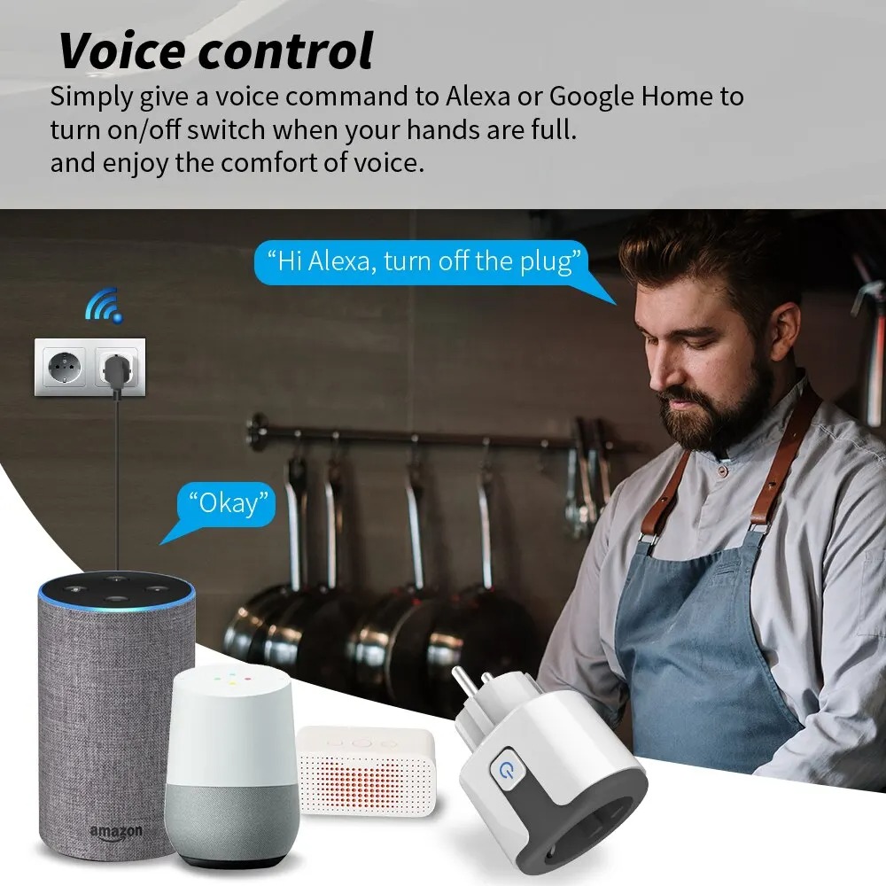 WiFi EU Smart Socket Stekker W - Home Security Alexa recensie en prijs