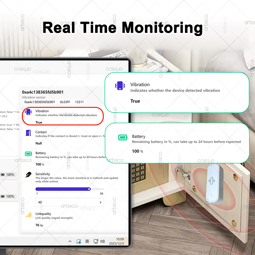 Smart ZigBee 3.0 Trillingssens - Home Security Home Assistant recensie en prijs