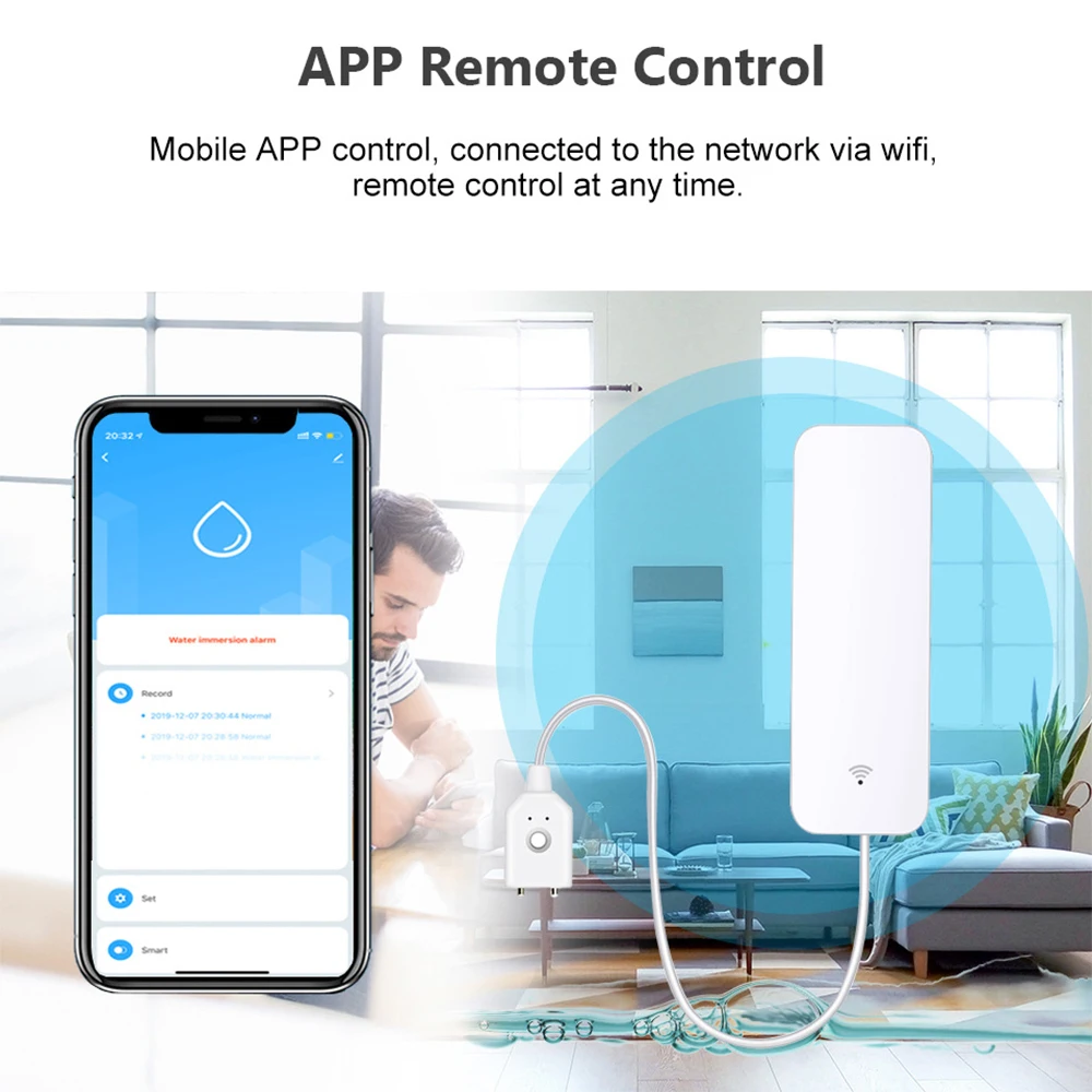 Tuya WiFi Zigbee Watersensor S - Home Security Alexa recensie en prijs