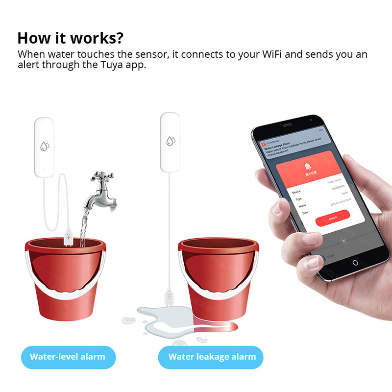 Tuya WiFi Waterlekkage Alarmse - Home Security Alexa recensie en prijs