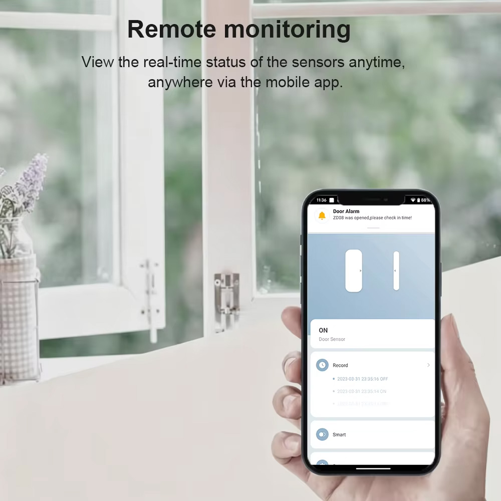 Zigbee 3.0 Deur- en Raamsensor - Home Security Alexa recensie en prijs