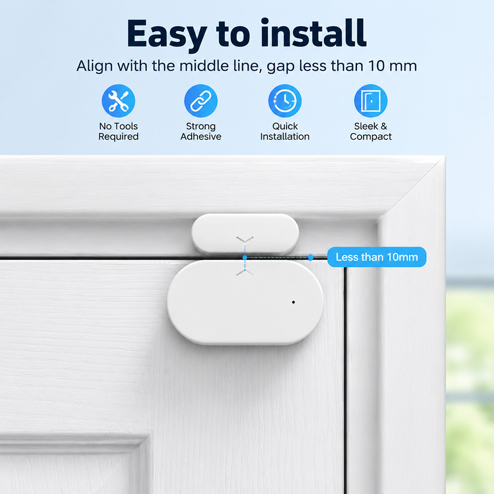 Zigbee 3.0 Deur- en Raamsensor - Home Security Alexa recensie en prijs