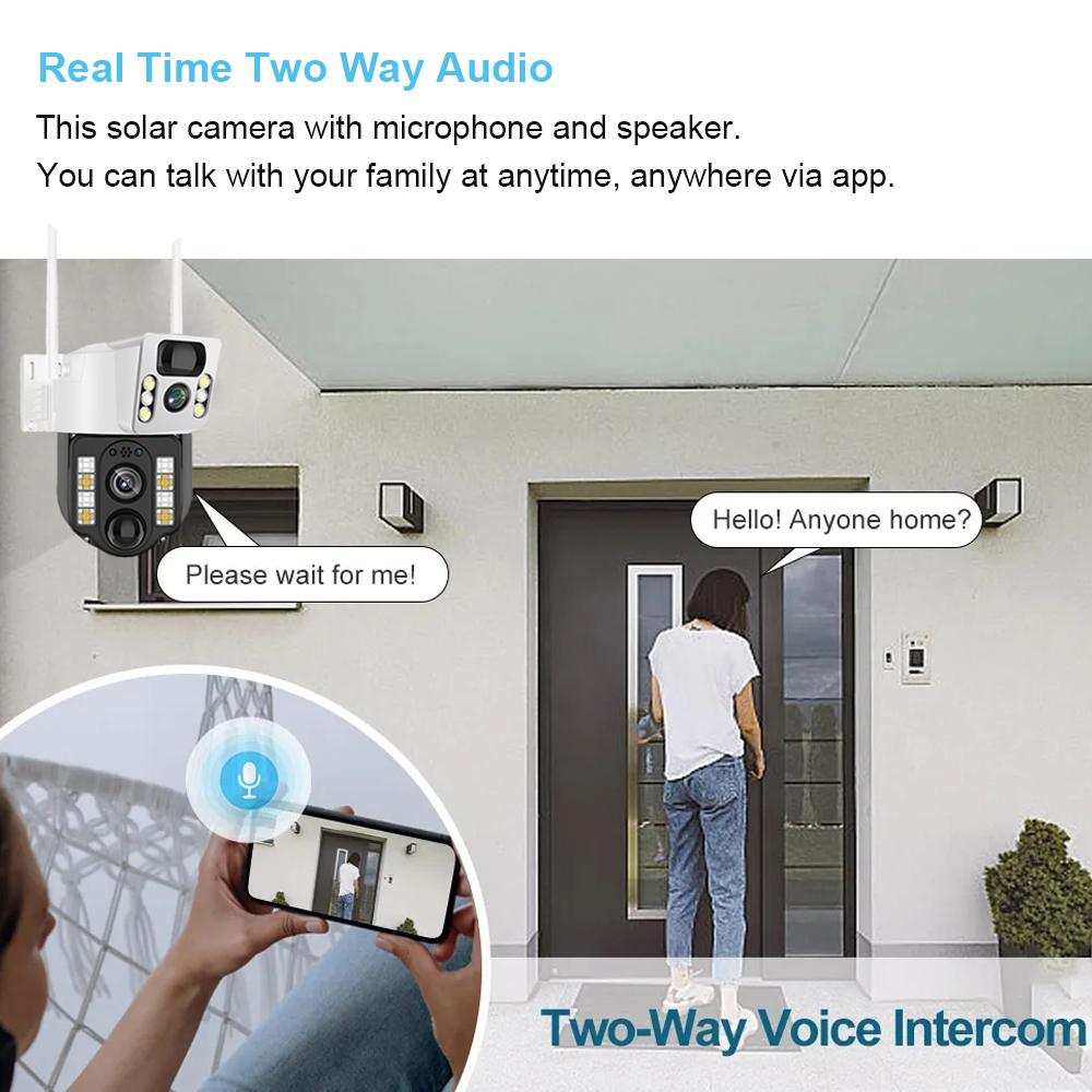 Wifi/4G Zonne-Camera Ip Cctv B - Home Security Front Door recensie en prijs