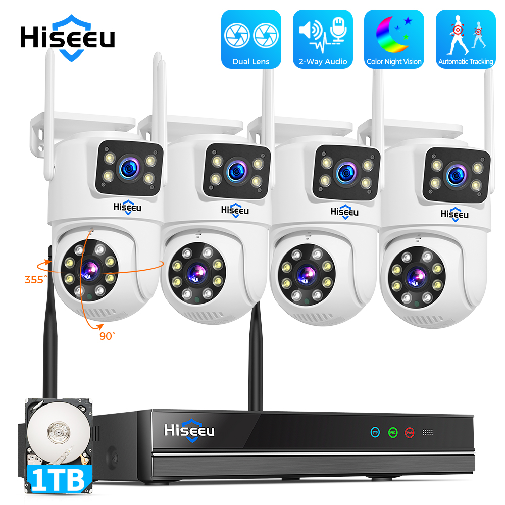 Hiseeu 6MP WiFi Dual Lens Came - Home Security Monitoring System recensie en prijs