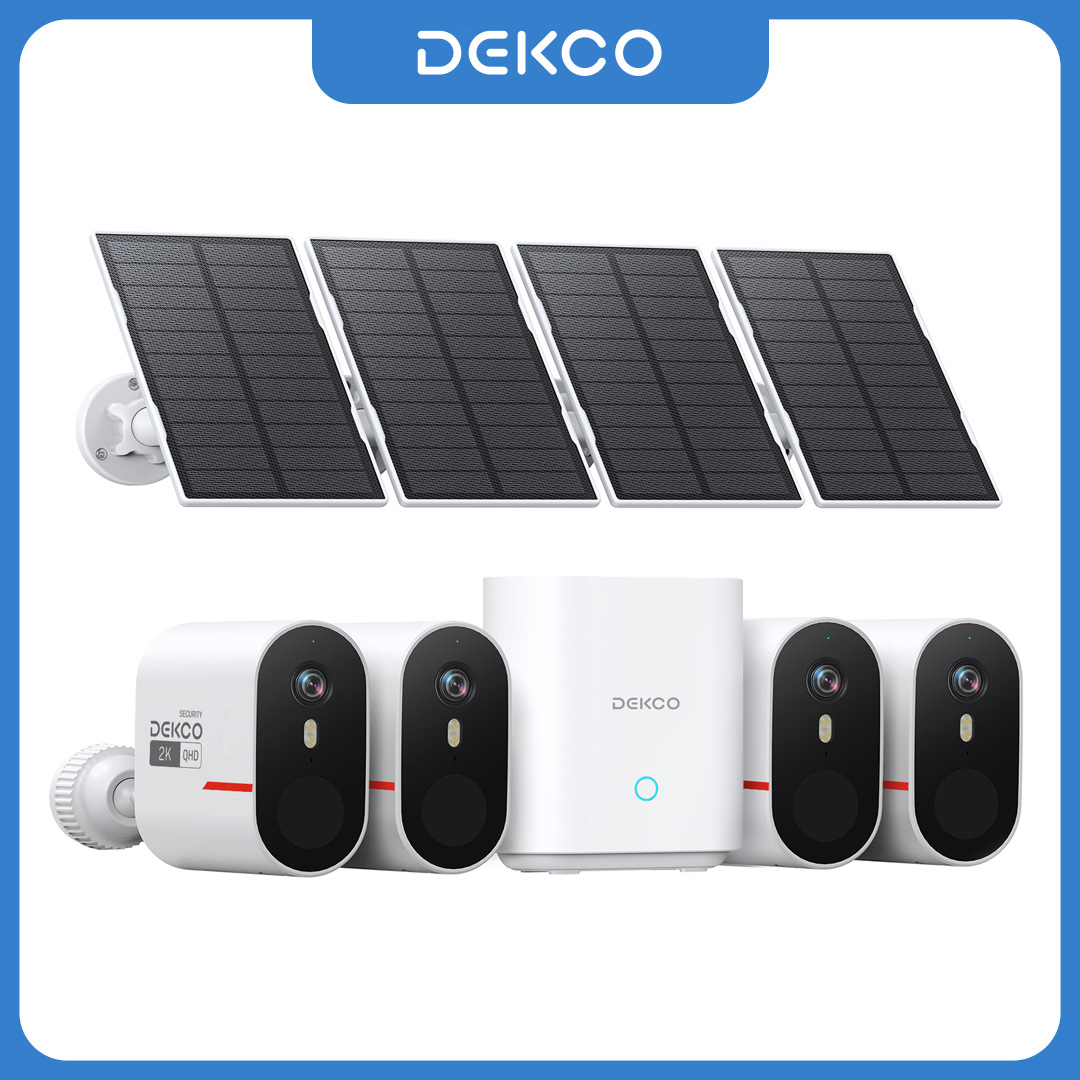 Dekco 3MP WiFi Solar Camera Sy - Home Security Alexa recensie en prijs