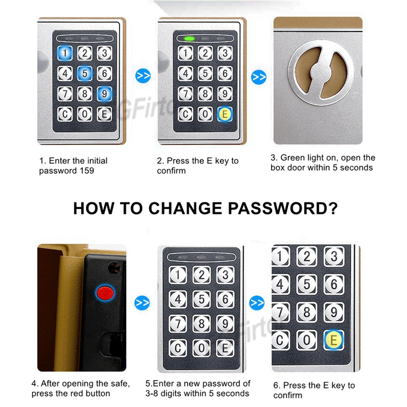 Aan de muur gemonteerde wachtw - Home Security Key Box recensie en prijs