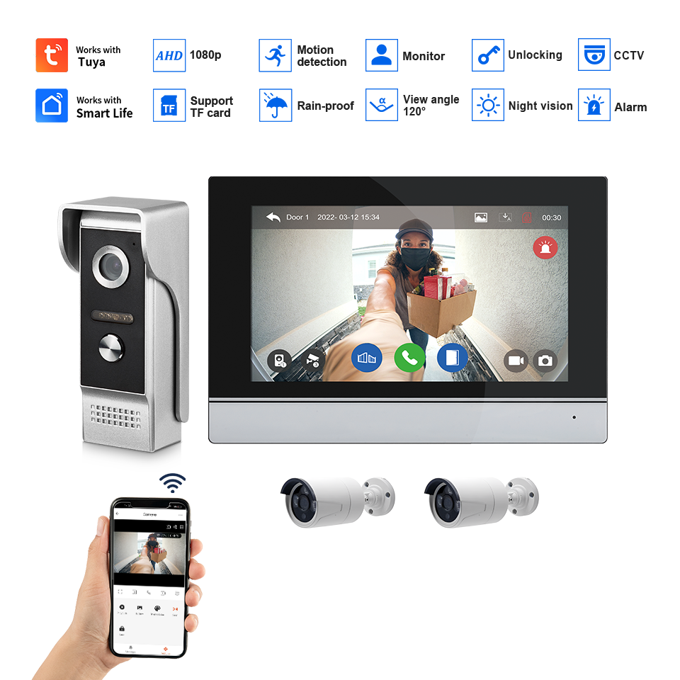 7Inch IPS Scherm 2MP Tuya Afst - Home Security Tech recensie en prijs