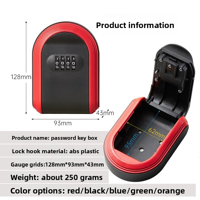 Plastic sleutelkastje met wach - Home Security Key Box recensie en prijs