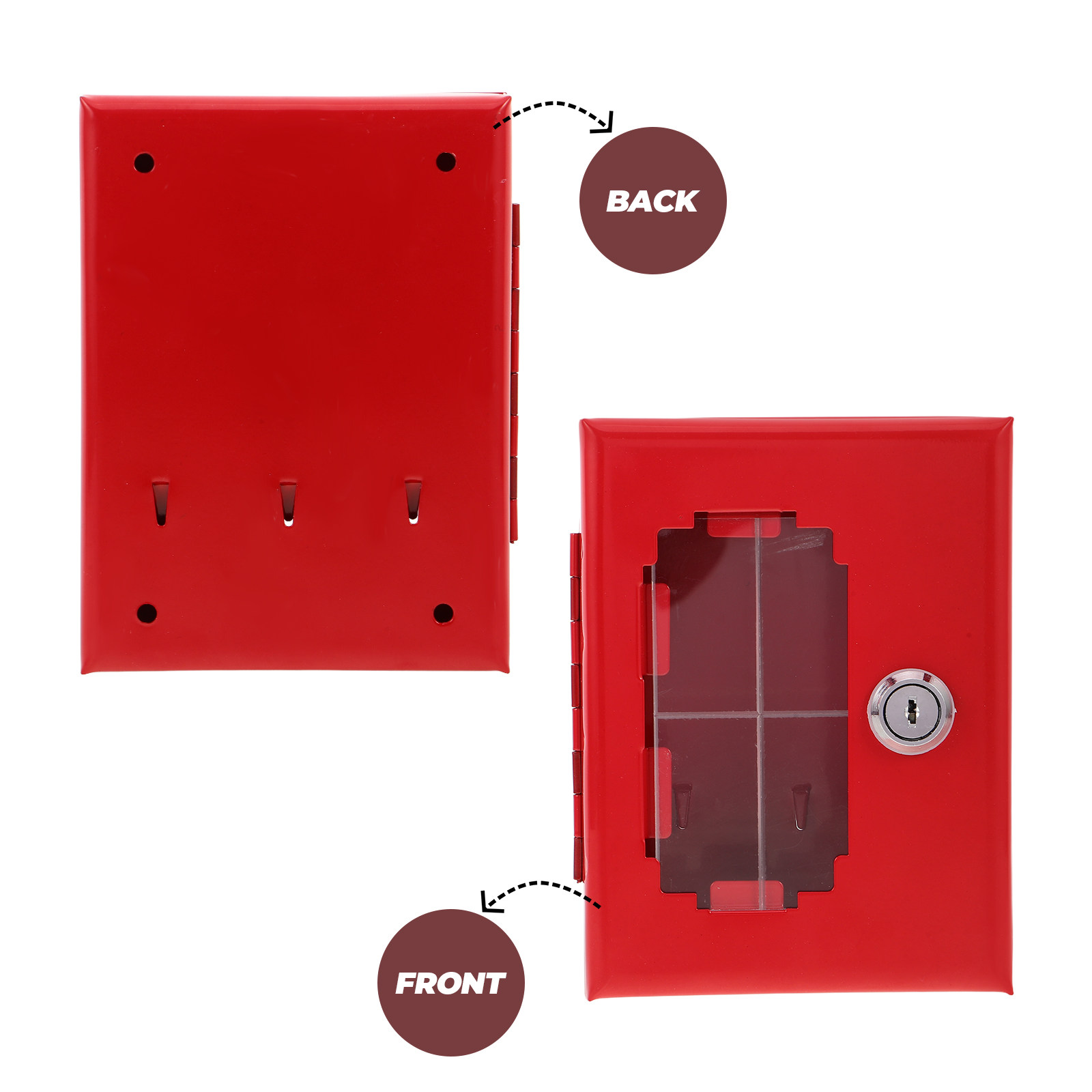 Wandmontage metalen noodslotka - Home Security Key Box recensie en prijs