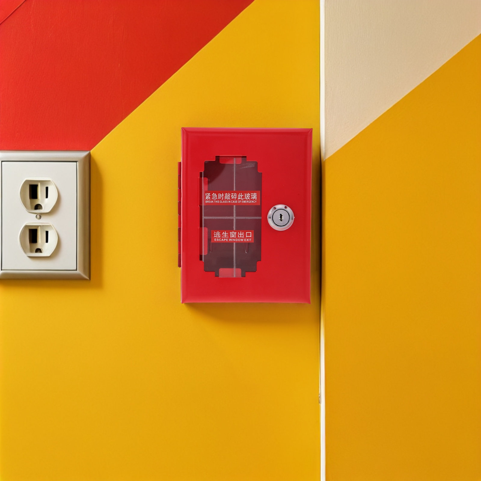 Wandmontage metalen noodslotka - Home Security Key Box recensie en prijs