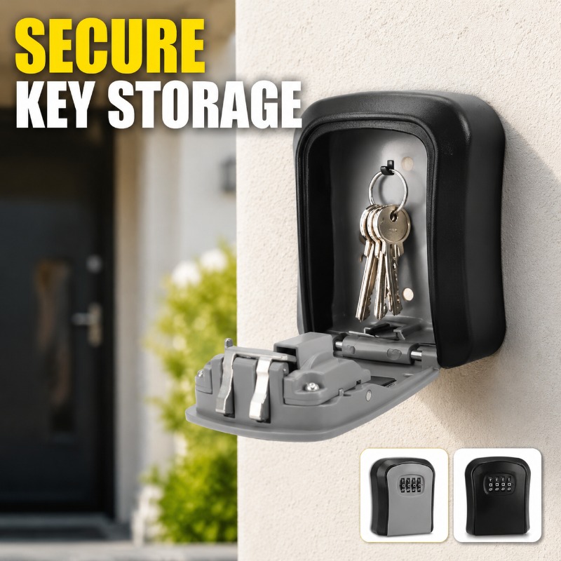 Wandmontage sleutelkluis met 4 - Home Security Key Box recensie en prijs